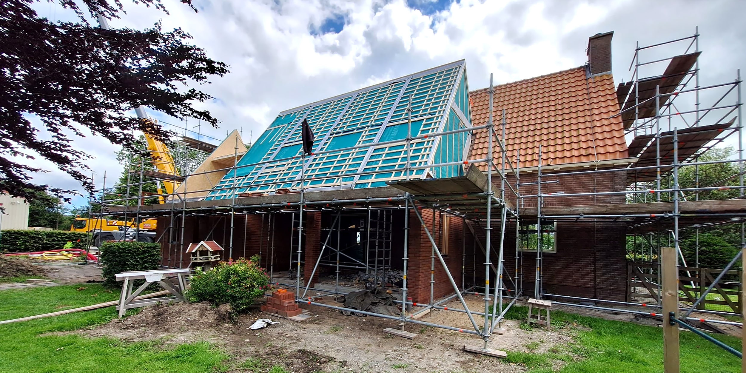 Nieuw dak bestaande bouw