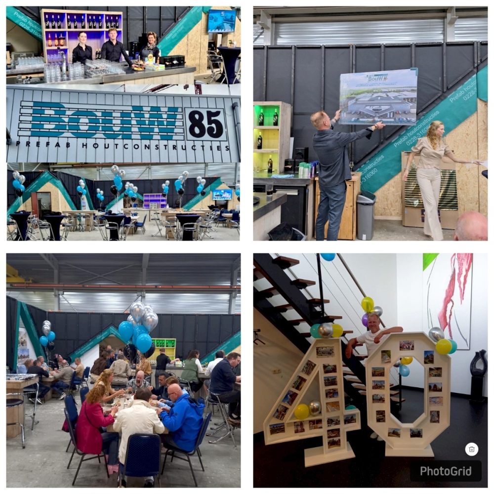 Terugblik  open dag / jubileum feestje 40 jarig bestaan Bouw85  en Joey 25 jaar directeur